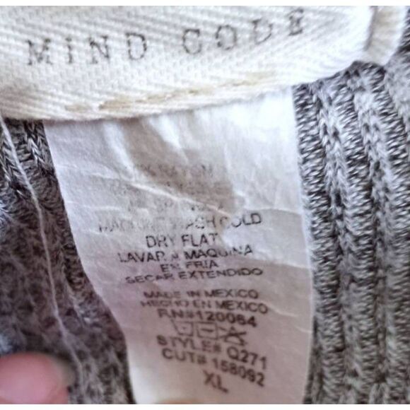 MIND CODE GRAY DRESS SZ.XL EUC. - Picture 5 of 5